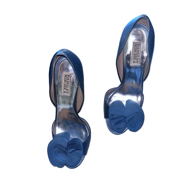 Badgley Mischka Randall Satin Heels - Picture 2 of 8